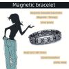 Magnetic Hematite Bracelet, Adjustable Design Magnetic Bracelet Reduce Puffiness Help Calm Down Blood Circulation Better Sleep, Fit For Most People